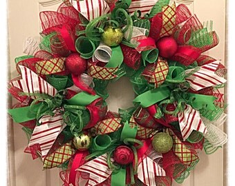 ELF Surveillance Christmas Wreath/Christmas Elf Wreath/Under