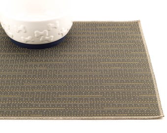 Dog Placemat, Choose Your Size, Waterproof, Non Slip Mat, Pet Placemat, Cat Litter Mat, Splat Mat, Cat Food Mat, Durable Mat, Gray Lines