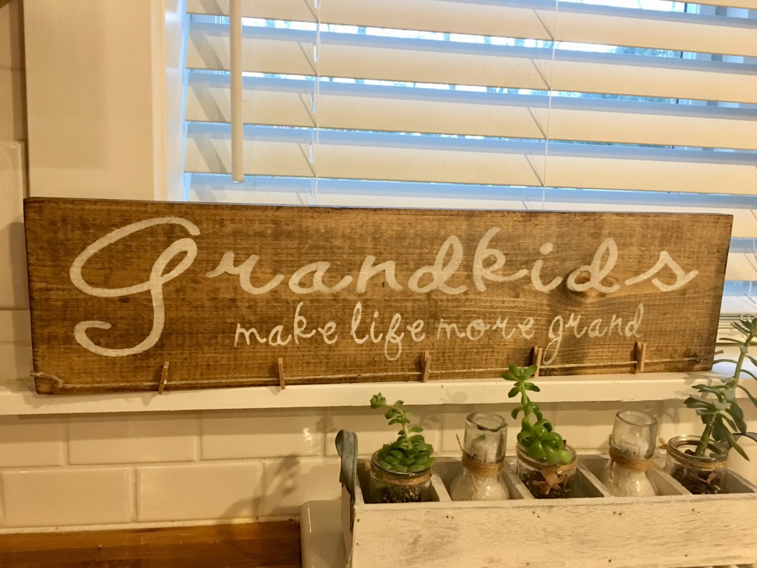 GRANDKIDS photo display Grandparents Gift Grandkids make