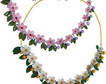 Collana fiori di ciliegio 05