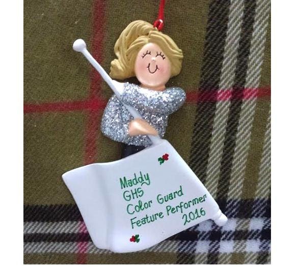 Personalized Color Guard Christmas Ornament by PersonalizeStation