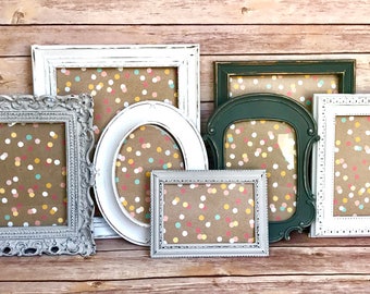 Cottage Home Decor, Farmhouse Chic, Picture Frame Set, Farmhouse Decor, Rustic Wedding Ideas, Wedding Table Decor, Frame Collage