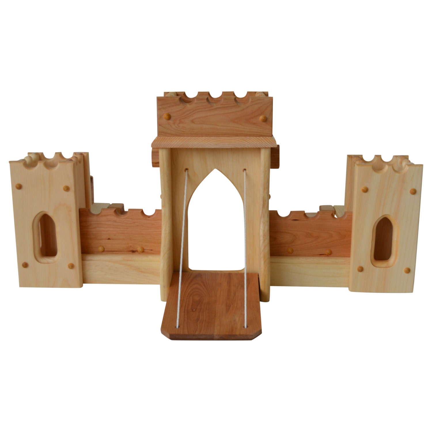 Wooden Play Castle-Waldorf Toy Castle-Montessori