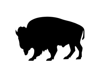 Buffalo silhouette  Etsy