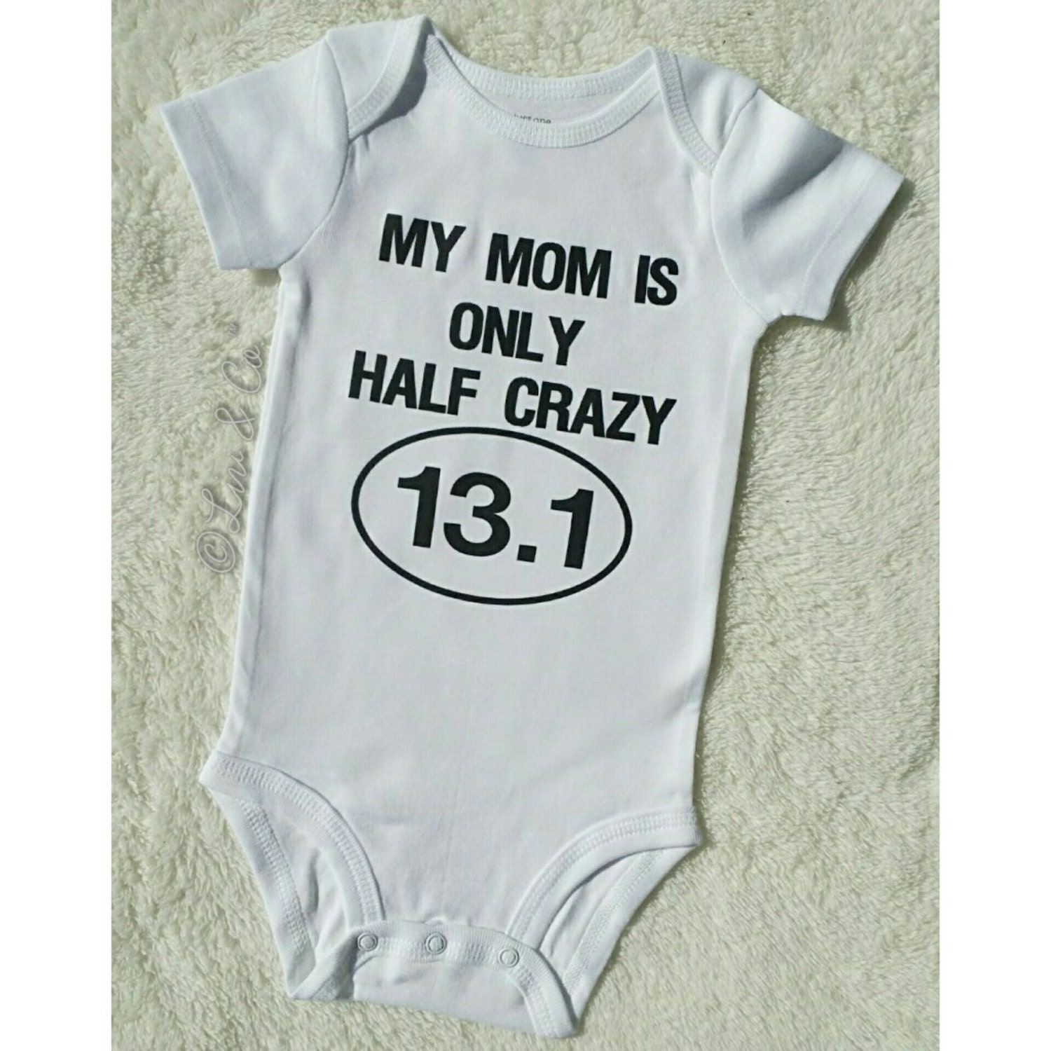 Fitness Clothing Apparel for Babies Kids Marathon Mom Tee