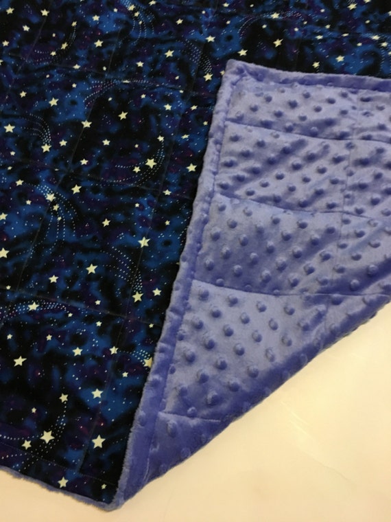 Glow in the dark stars weighted blanket 35X40 & by LittleMimis