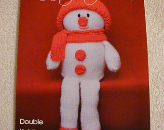 Snowman On A Shelf Knitting Pattern In DK