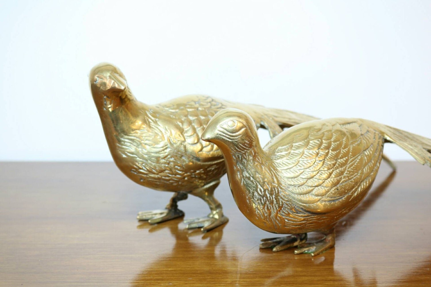 decorative pheasant figurines