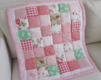 HANDMADE Patchwork Baby Quilt with Beatrix Potter fabric