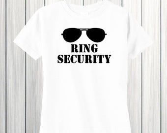 Ring Security Shirt Wedding Rehearsal Shirt Ring Bearer Gift Ring Bearer Shirt Boy Wedding Rings Shirt Wedding Shirt Ring Security Outfit