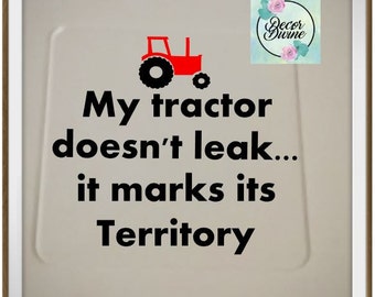 Funny Tractor Coaster/Tractor/Tractor Gift/Farmer Gift/Gift for Farmer/Farmer Tractor/Tractor Coaster/Farmer Coaster