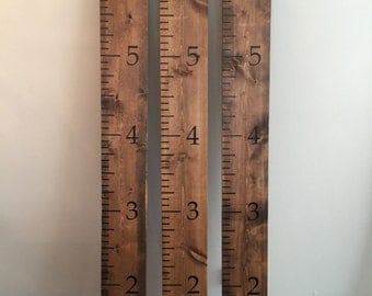 Wooden Growth Chart Ruler - Childrens Growth Ruler - Wooden Ruler - Measuring Ruler For Kids - Growth Chart Ruler