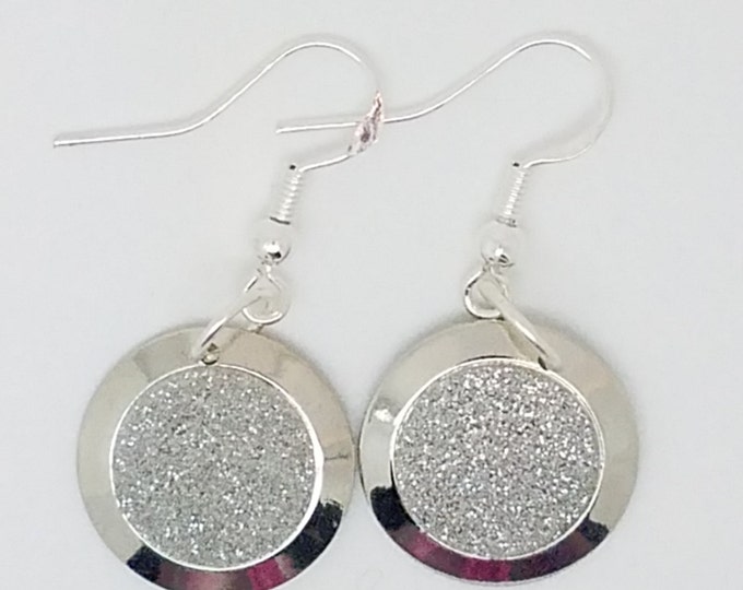 Sterling silver plated earrings, silver earrings, silver jewelry, sterling silver jewelry, shiny silver jewelry, silver