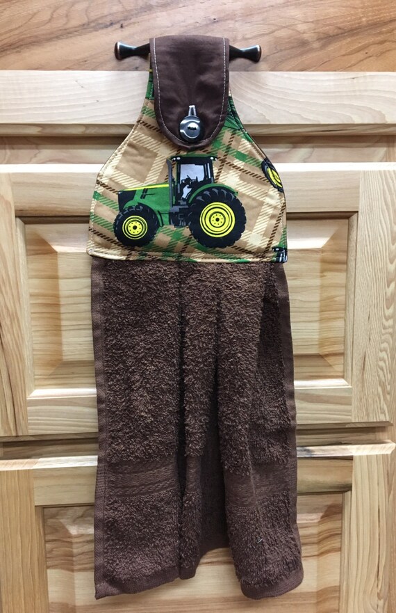 John Deere Tractor kitchen/bathroom Hanging by SewStitchingCrazy