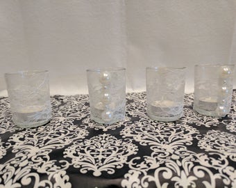 Pearl & Lace Candle Holders