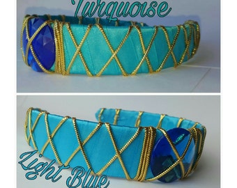 Princess Jasmine Headband 2 colors available - fits children and adults