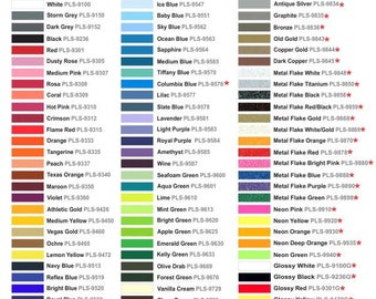 12″x15″ sheets and 12"x 7.5" sheets of Thermoflex Plus Heat Transfer Vinyl- ships within 24 hours! LOTS of colors to choose!