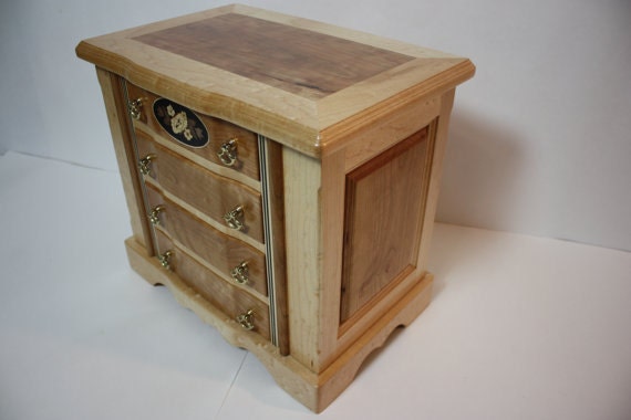 Large Handmade Cherry Jewelry Box