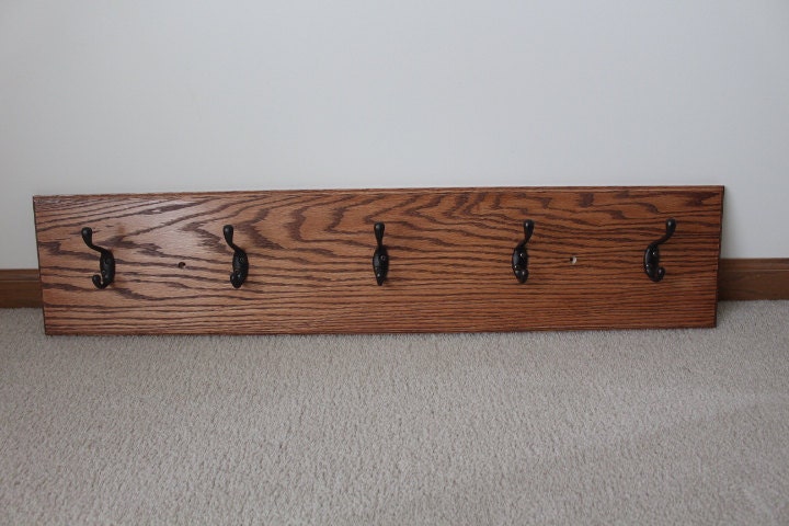 Wall Coat Hanger Coat Rack Red Oak Solid Wood Coat Hanger