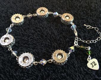 J2 Sterling Silver Winchester Bullet Casing Bracelet