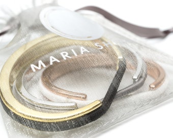 Teens Hair Tie Bracelet, Hair Tie Bracelet Holder Metallic Finish