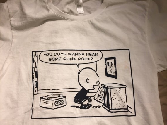 Charlie Brown Peanuts Punk Rock T-Shirt