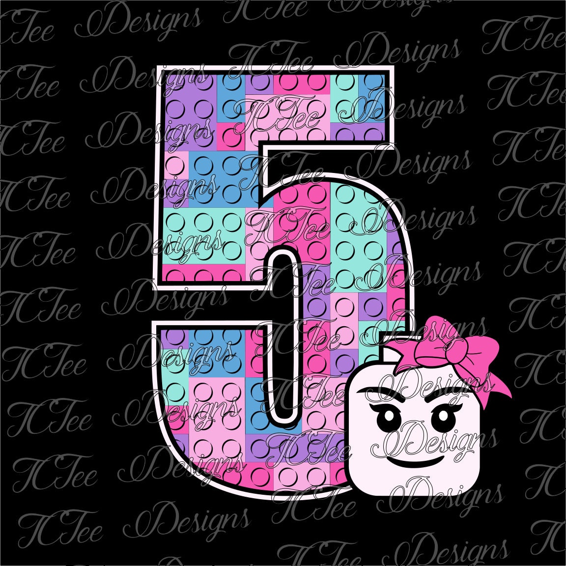 Download Lego 5 - 5th Birthday - Girls Lego Birthday SVG Design ...