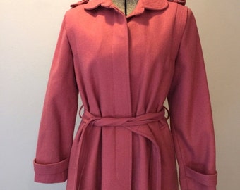 Items similar to Pink wool coat on Etsy