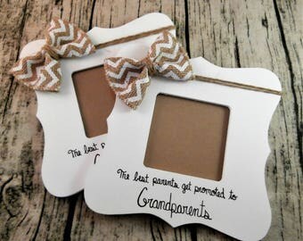 Pregnancy announcement Grandparents picture frame, The best moms get promoted to grandma frame, grandparent gifts