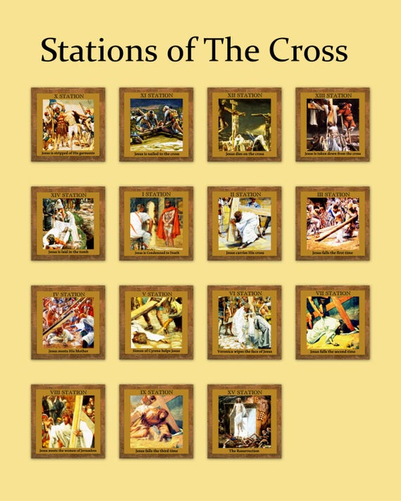 Catholic Stations Of The Cross Way Of The Cross Digital 15