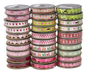 Self adhesive ribbons in assorted colours, Every day crafting stick on ribbons, Beautiful sticky ribbons for card making and scrapbooking