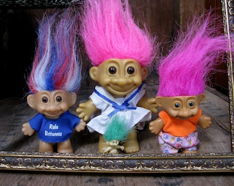 Russ Troll Dolls, Russ Troll, Vintage Troll, Troll Doll, 1980s Troll, Kitsch, 1980s Toy, 1980s Doll, Vintage Trolls, Sailor, Mini Troll