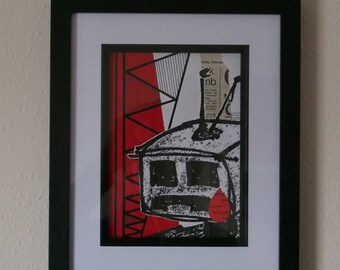 Original mixed media on paper - Construction #1