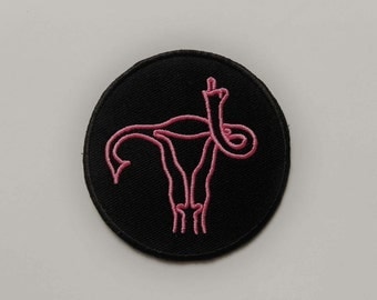 Feminist Patches - Iron On Patch - Uterus - Enamel Pins - Embroidered - Feminism - Embroidery - Womens - Kawaii - Flair - Pins - Pro Choice