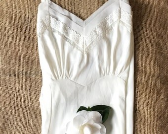 Vintage Nylon "Lady Lynne" Lace Slip, Size 34