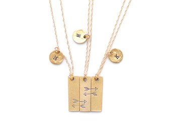 Friendship Necklace for 3, Matching Necklaces, Best Friend Necklace,Best Friend Necklace for 3,Best Friend Gift,Cousins,Sisters,BFF Necklace
