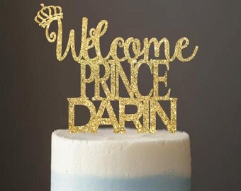 Cake Topper, Boy Baby Shower, Prince Cake Topper, Boy Cake topper, baby shower cake topper, baby shower decorations, baby shower ideas