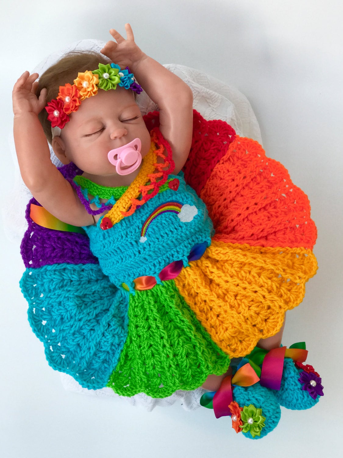 Baby Dress Baby Girl Rainbow dress Baby Girl Clothes