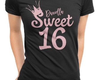 Sweet sixteen shirt | Etsy