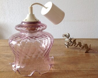 Suspension luminaire vintage vieux rose/french Lighting suspension old pink