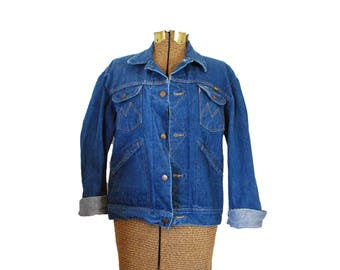 70s Denim Jacket Vintage Jean Jacket Maverick Denim Jacket Vintage Denim Jacket Dark Wash Denim Jacket 1970s Jean Jacket 70s Jean Coat
