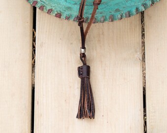 Man Necklace // Leather Necklace // Man Leather Necklace // Man Gift // Gift for Guys / Gift for Him / Beach Necklace / Necklace for Guys