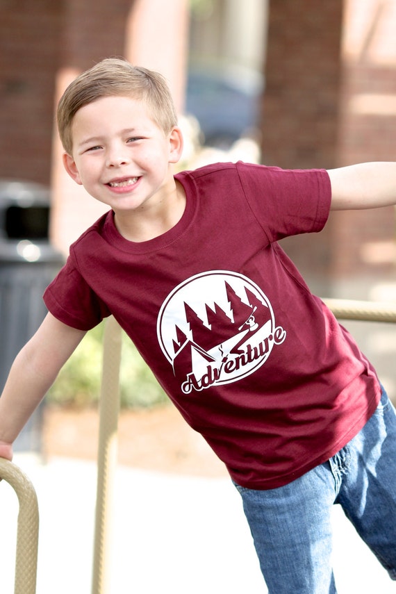 Kids Camping Shirt Outdoor Shirt Adventure Shirt