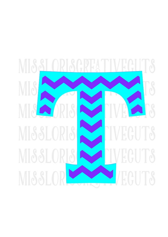 Download Chevron Letter monogram T SVG Cut file Cricut explore filescrapbook vinyl decal wood sign cricut ...