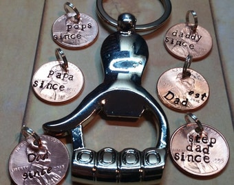 Thumbs Up Bottle Opener Key Chain for Guy, Dad, Father, Uncle, Grandfather, Husband, Boyfriend, Fathers Day,Dad Birthday, Guy Gifts,US Penny