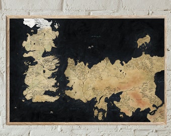 Westeros Map | Etsy