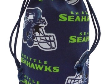 Seattle Seahawks Wine Bottle Gift Bag - Go Hawks