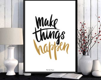 Design poster, Poster quote, Wall art decor, Typography quote, Positive quote wall, Word art, Digital typography, Modern design, Quote print