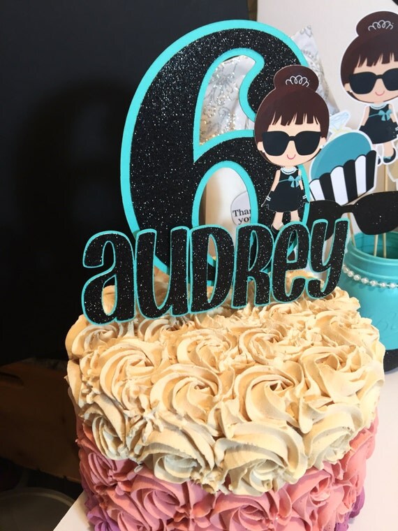 Breakfast at Tiffany's Inspired Cake Topper