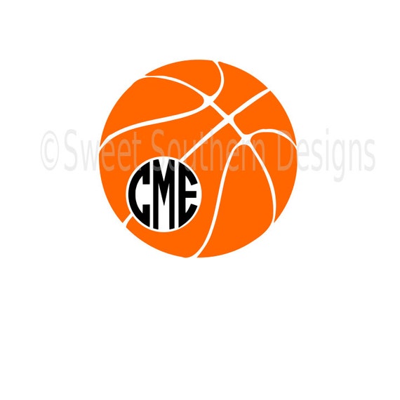 Download Basketball monogram SVG instant download design for cricut or